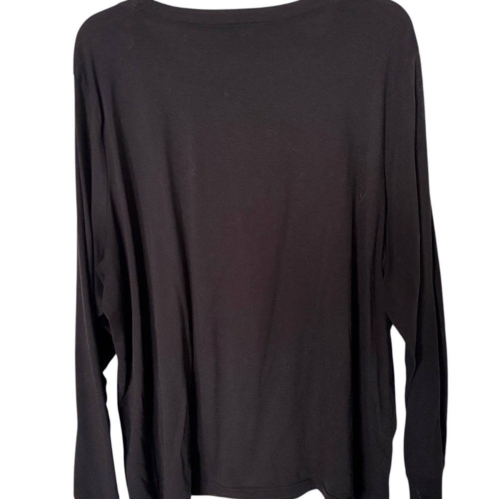 Bebe Long Sleeve Cotton Top with Copper Sequins spelling bebe - 3X - Picture 3 of 8